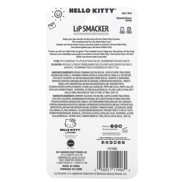 LIP SMACKER Hello Kitty Lip Balms Pack NWT - Picture 5 of 5
